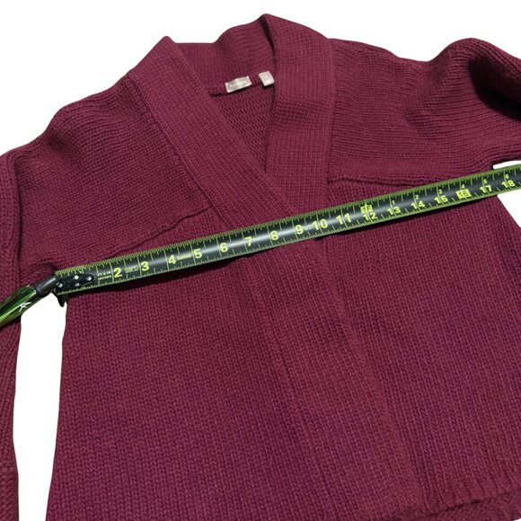 Halogen Cashmere Angora Cardigan Wine Burgundy – Women’s Small, EUC - Picture 10 of 13